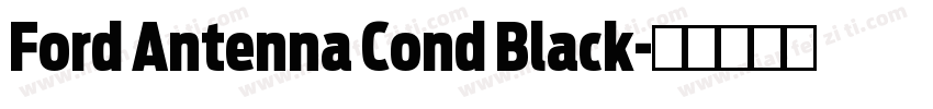 Ford Antenna Cond Black字体转换